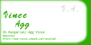 vince agg business card